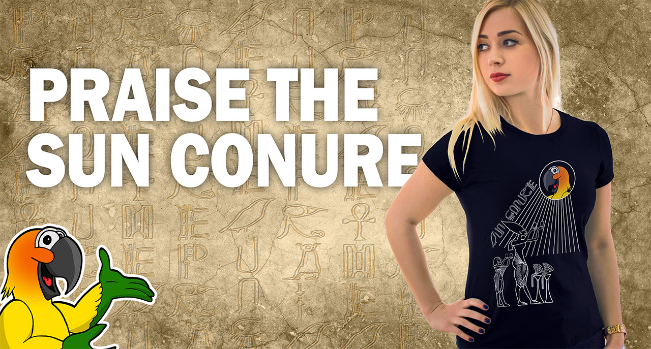 Priase the Sun Conure Design by Brisbane Birds