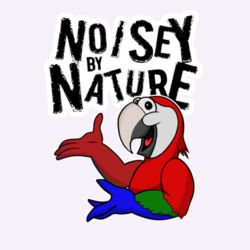 Noisey by Nature - Green Wing Macaw Design
