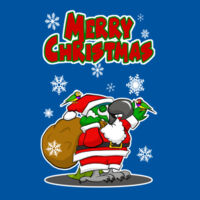 Mens tshirt - Hahns Macaw Merry Christmas Design